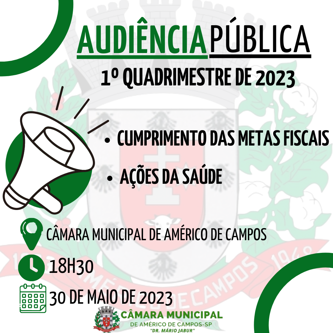 AUDIÊNCIA PÚBLICA 30/05/2023