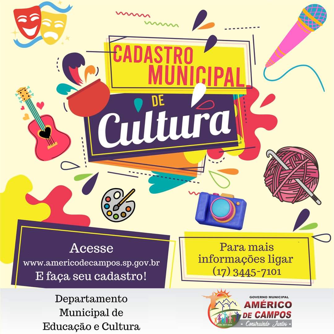 CADASTRO CULTURAL MUNICIPAL