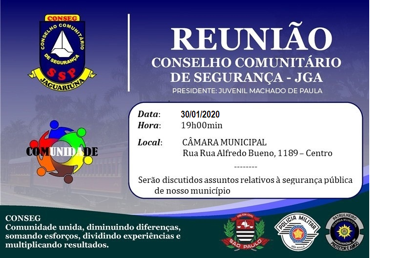 CONSEG realiza primeira reunião ordinária do ano, nesta quinta-feira (30), na Câmara