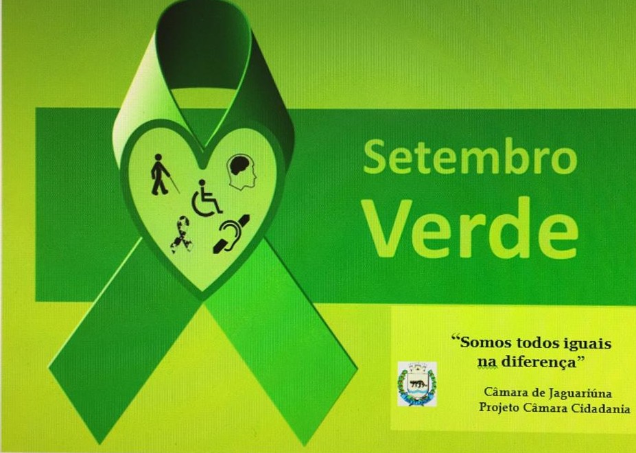 Câmara Municipal promove ações alusivas ao Setembro Verde, mês dedicado à Pessoa com Deficiência