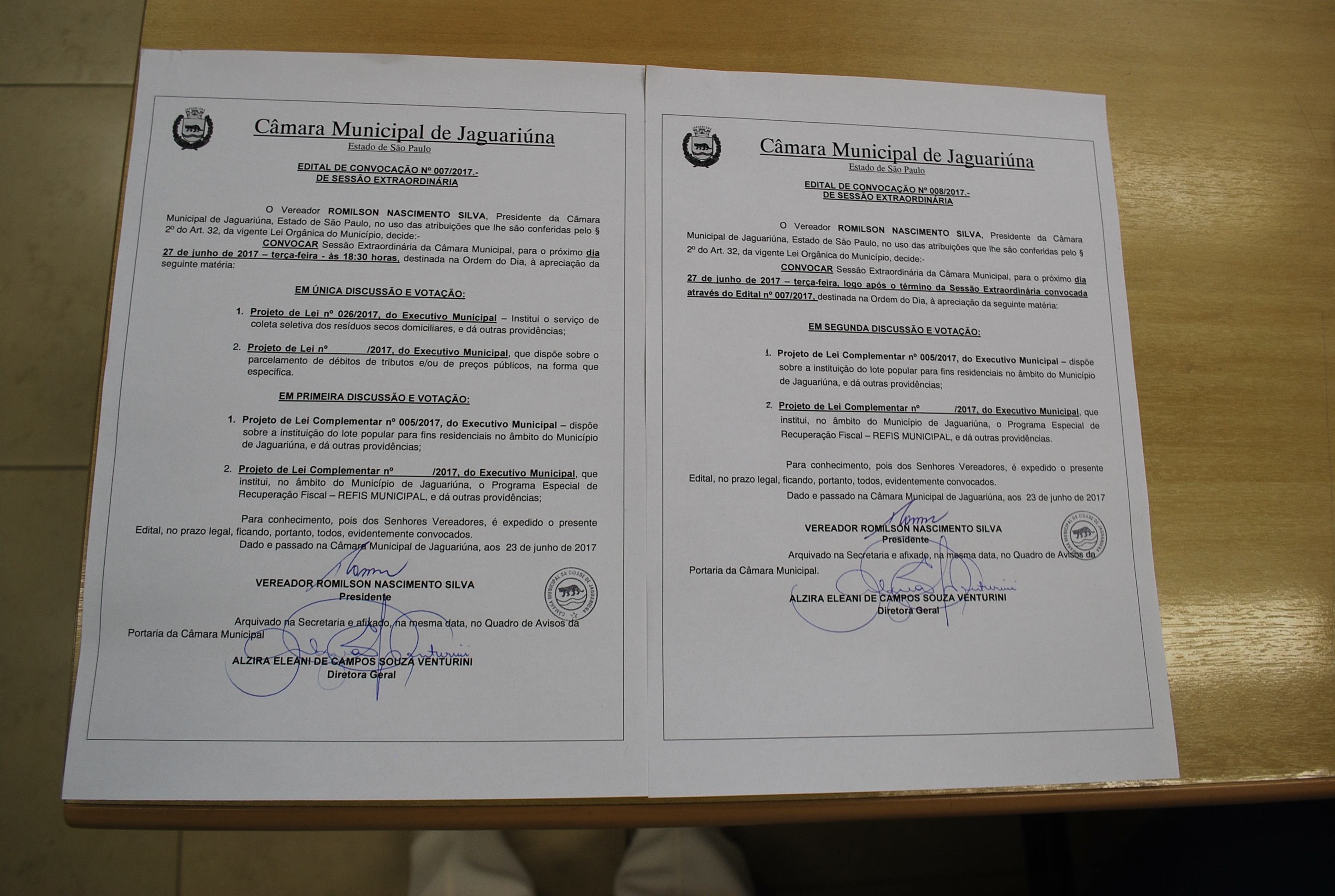 Vereadores aprovam moção de apoio ao impeachment de Dilma solicitado pela OAB