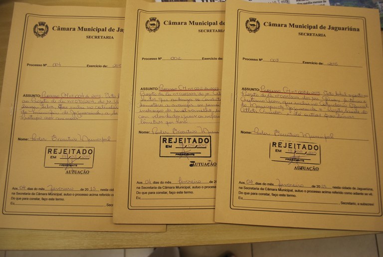 Câmara rejeita três vetos do Executivo