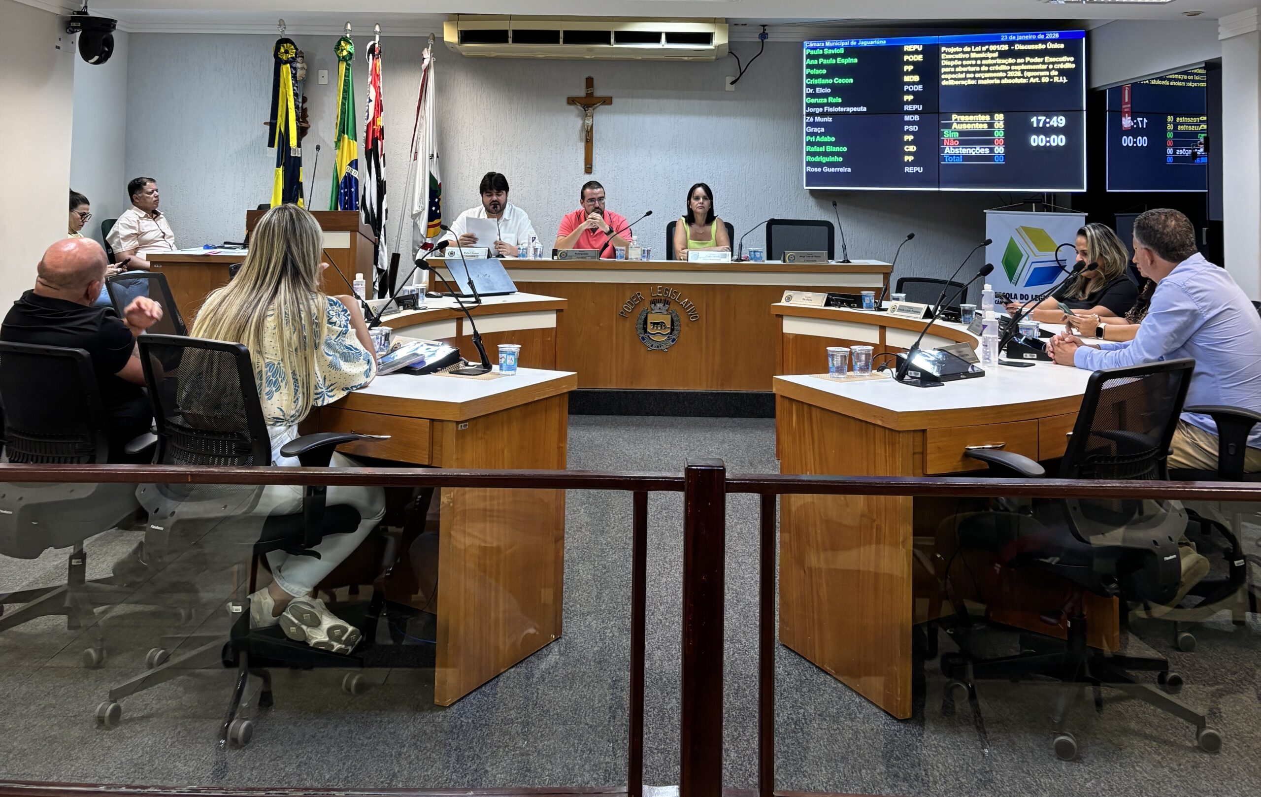 Em sessão extraordinária, Câmara aprova abertura de crédito para Saúde e Administração