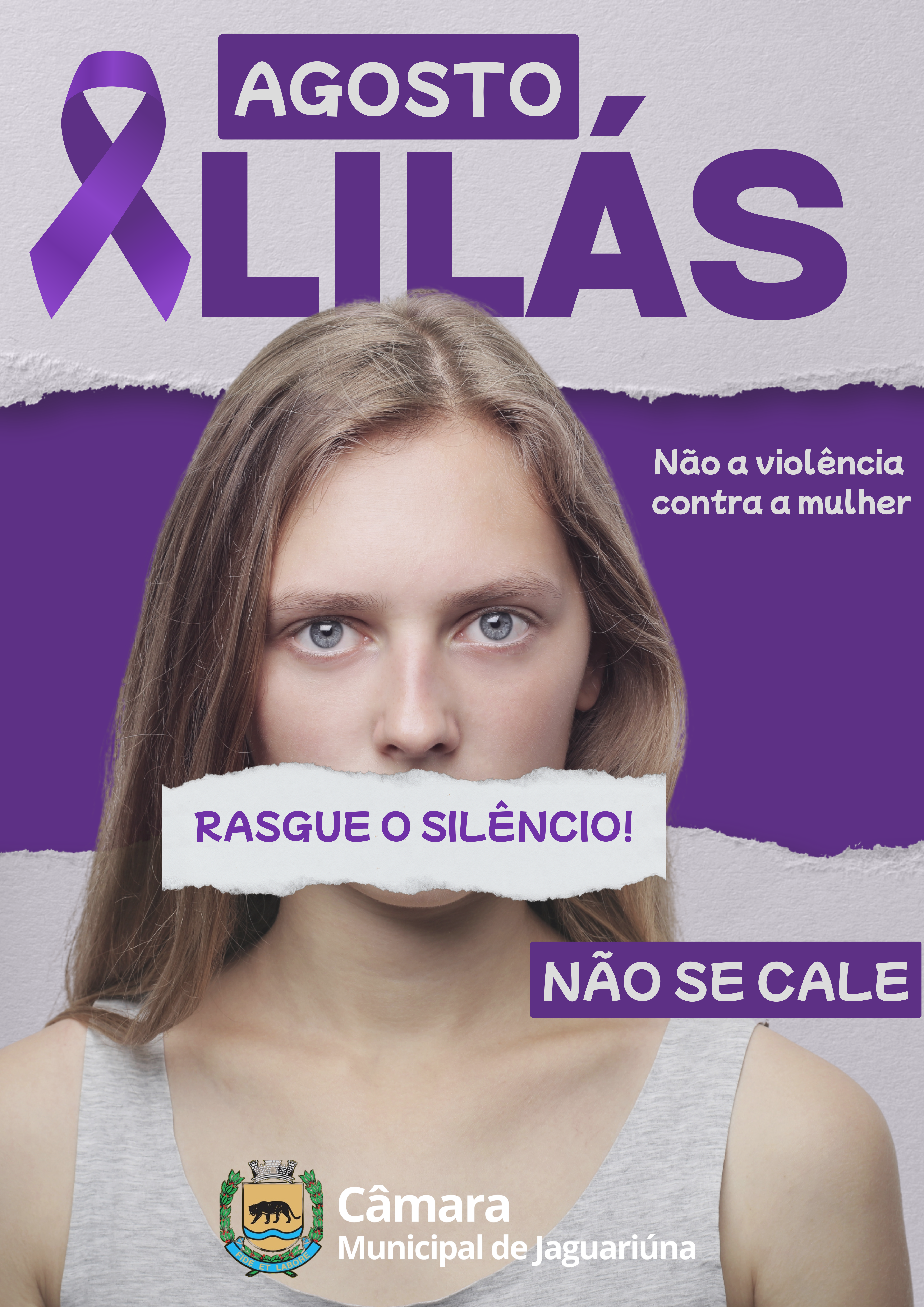 💜 Agosto Lilás: Pelo fim da violência contra as mulheres!