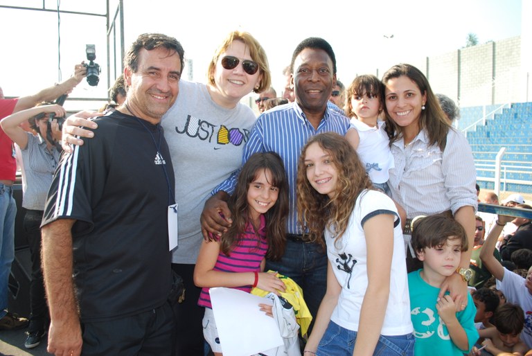 Vereadores participam de recepção a Pelé