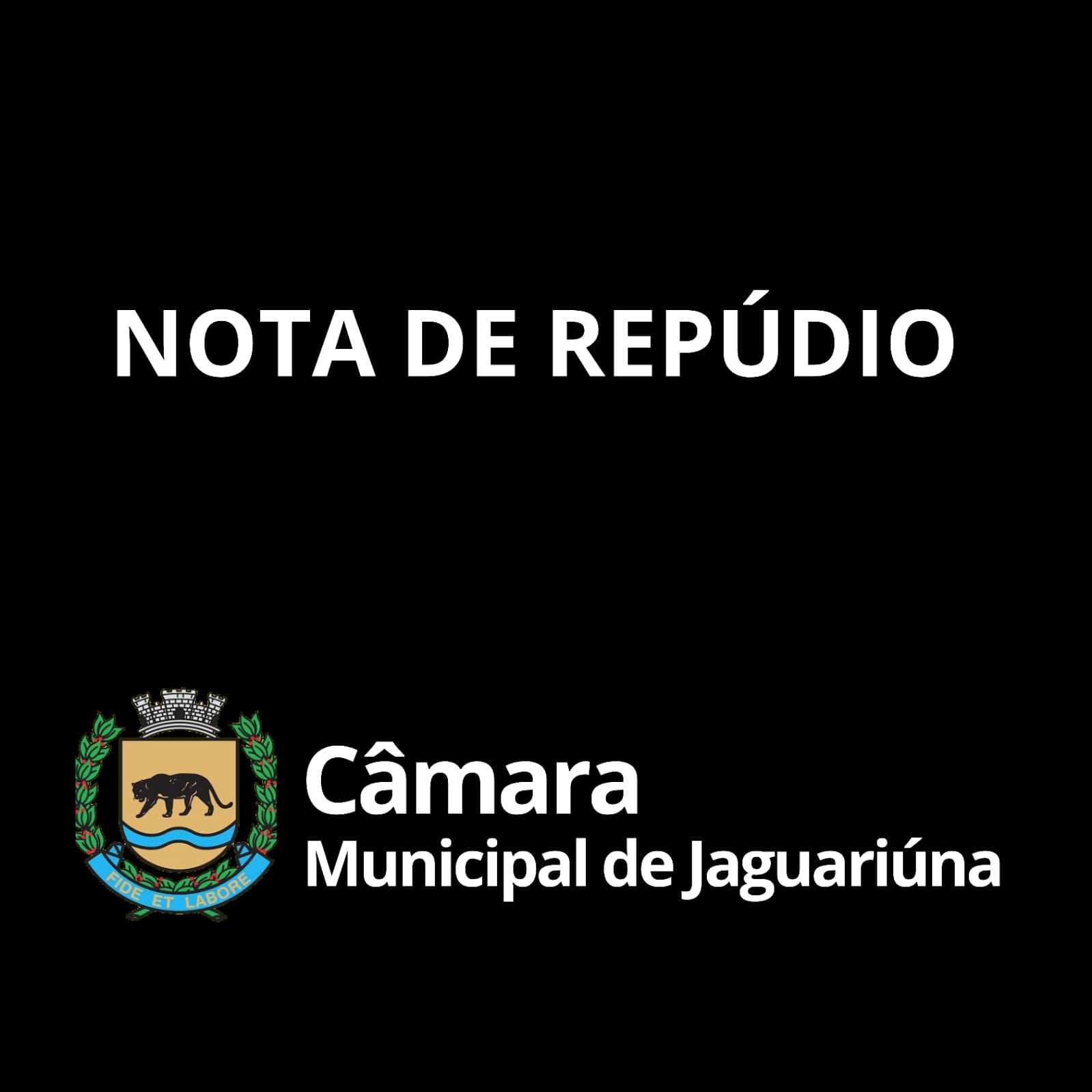 ✅️ Nota de Repúdio