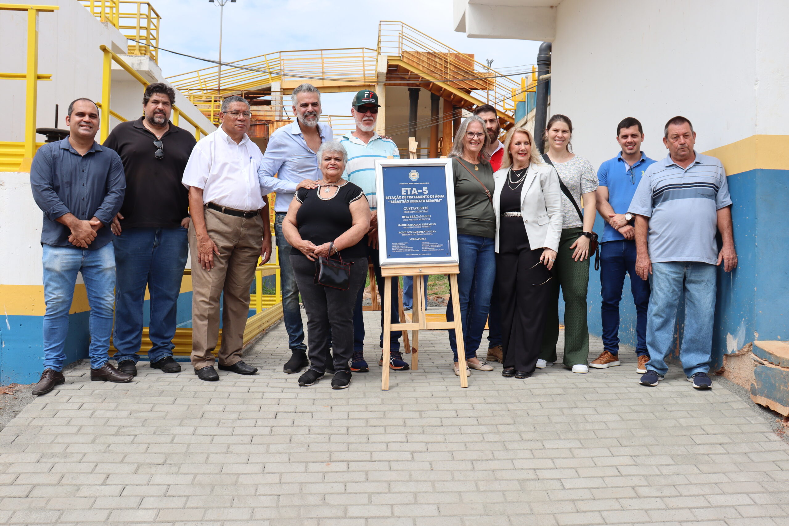 Vereadores prestigiam inaugurações de estações de tratamento e reservatório de água no bairro Capotuna