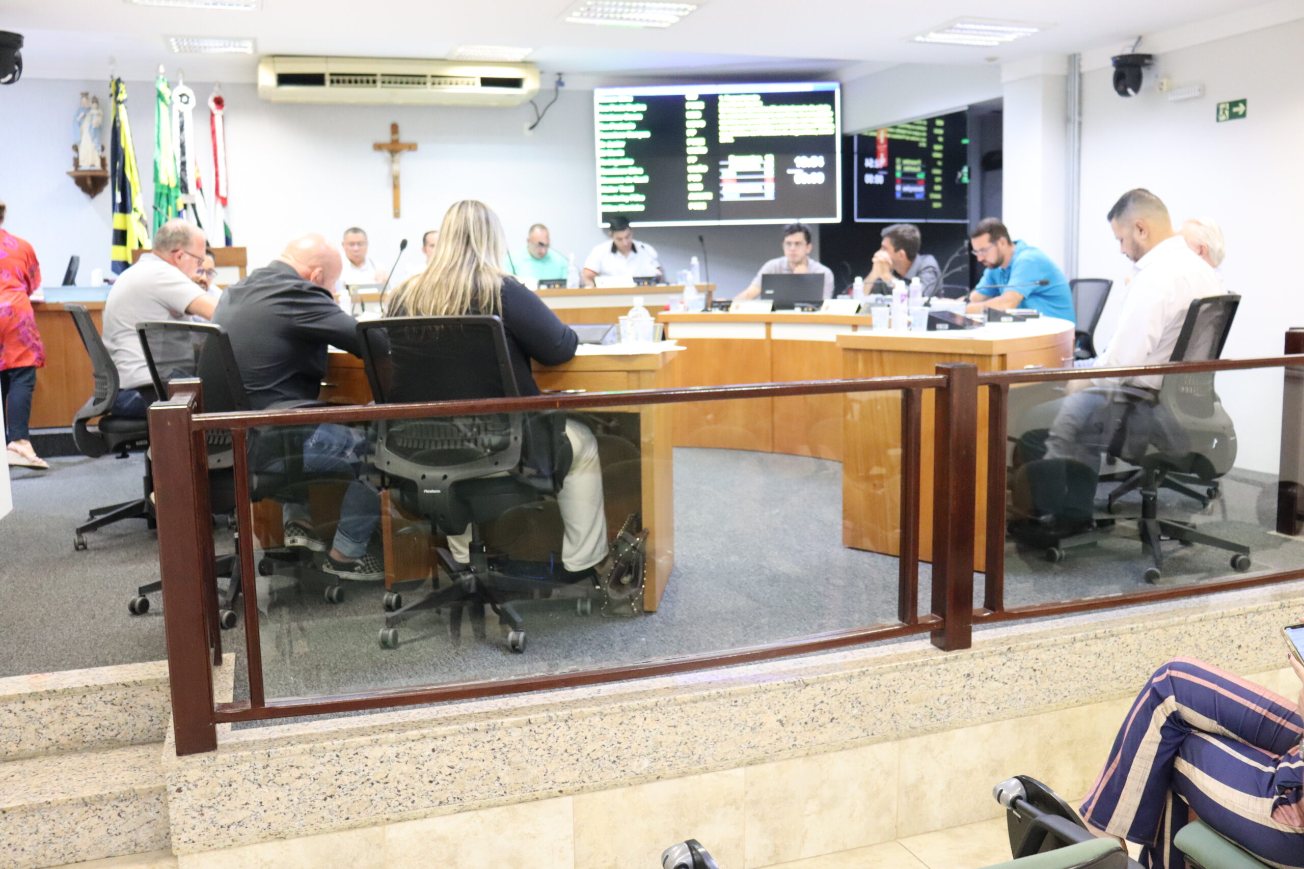 Vereadores realizam a 8ª sessão ordinária do ano da Câmara Municipal de Jaguariúna, nesta terça-feira (9)