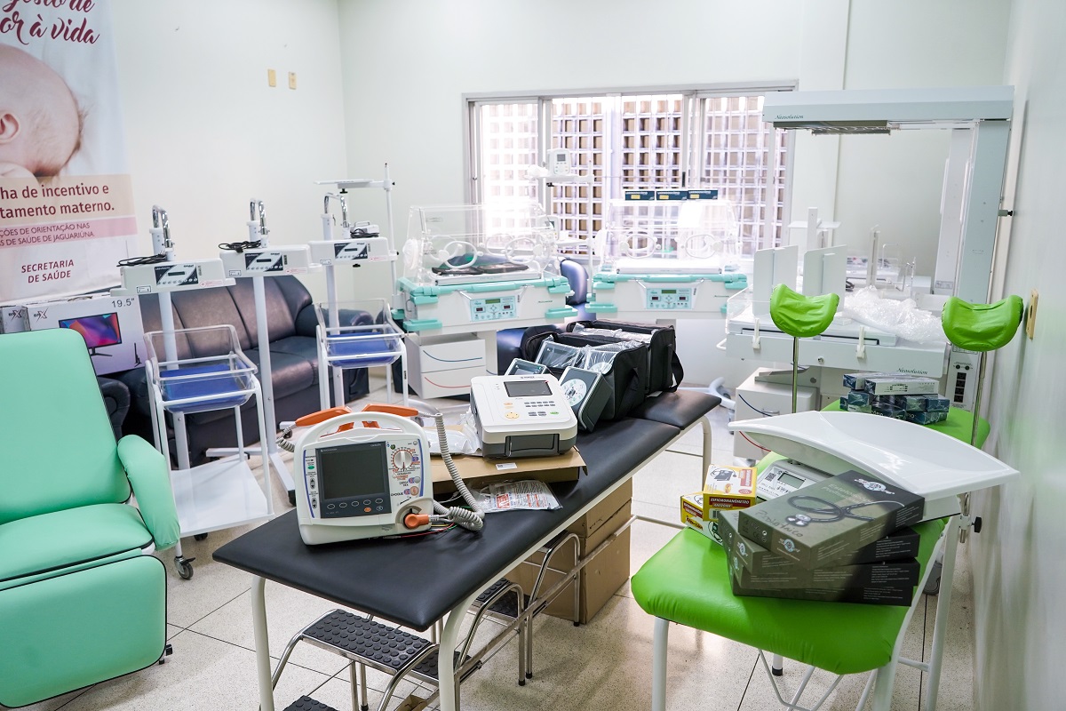 Hospital Municipal ganha novos equipamentos para maternidade, pediatria, centro cirúrgico e clínica médica
