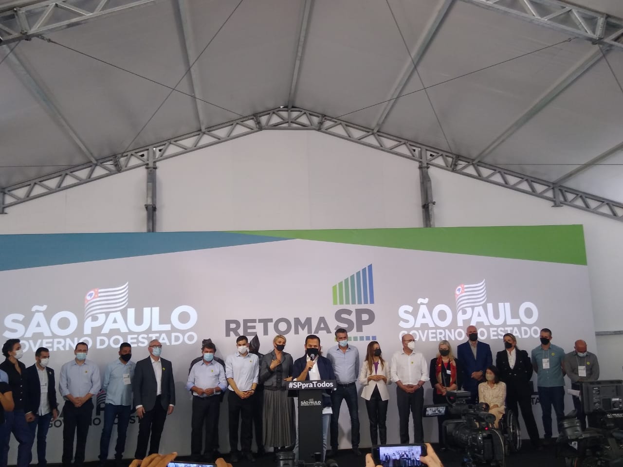 Presidente da Câmara participa do lançamento do RetomaSP, em Campinas