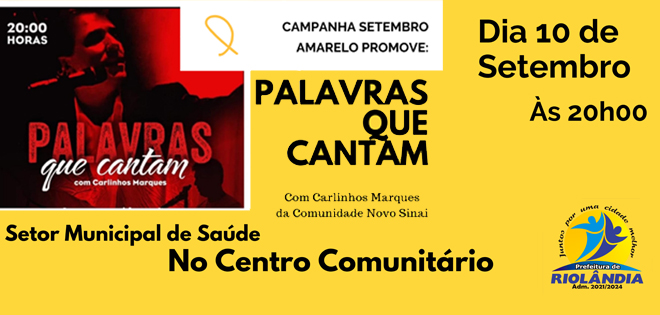 CAMPANHA SETEMBRO AMARELO