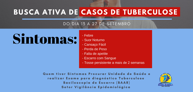 BUSCA ATIVA DE CASOS DE TUBERCULOSE