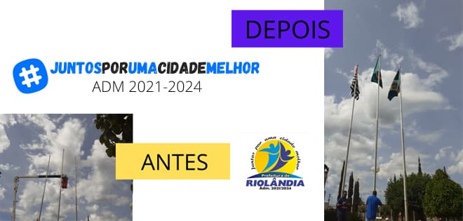 RESTAURAÇÃO DAS BANDEIRAS DA PRAÇA MUNICIPAL