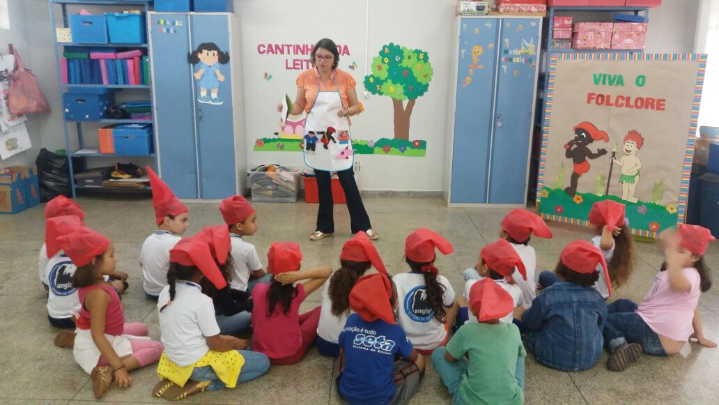 Continuação do “Projeto Folclore na Educação Infantil” na E.M.E.I. Professora Marinha Ferreira do Nascimento.