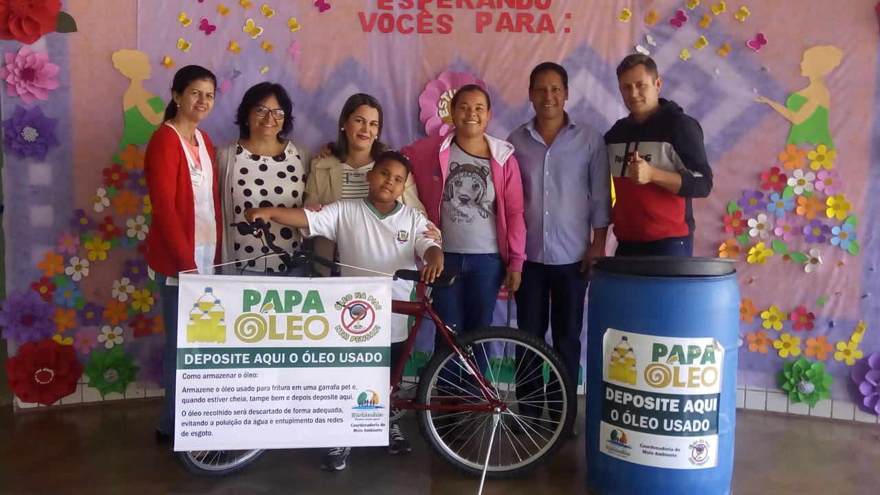 ALUNO DA ESCOLA RUY MALACHIAS FERREIRA FOI O GANHADOR DO PRÊMIO - PROJETO PAPA ÓLEO