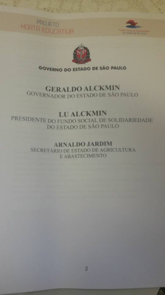 Projeto Horta Educativa na EMEB. Ruy Malachias Ferreira.